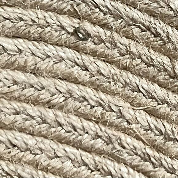 Badgley Mischka Lita Leather Espadrilles Size 8.5 Silver Wedge Sandals - Picture 15 of 16